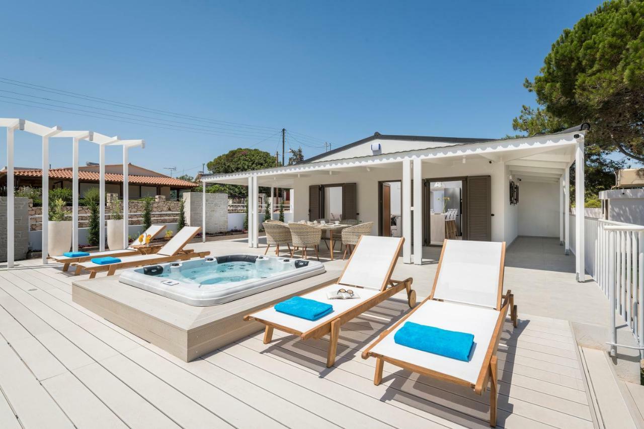 Sea View White Villa Stavrós Dış mekan fotoğraf